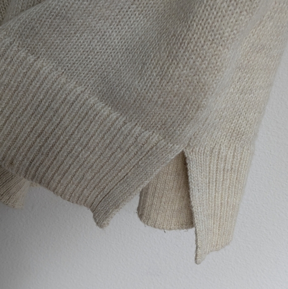 Old Navy NEW Women eggshell-white black pink green Cotton Peacock Sweater Size S - Picture 3 of 9